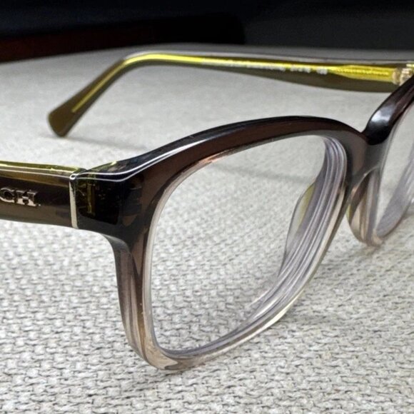 Coach Eyeglasses HC 6089 5400 Olive Brown Gradient 51-16-135 Frames Only - Picture 1 of 3